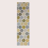 55100-SCHoeNER-LEBEN--Tischlaeufer-beige-mit-Bla_13.jpg SCHÖNER LEBEN. Tischläufer creme Kreise in grau braun 40x160cm