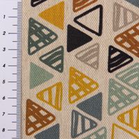 55220-Dekostoff-Baumwollstoff-Dreiecke-in-Reihen-_2.jpg Dekostoff Baumwolle Dreiecke Reihen beige petrol ocker schwarz 1.4m