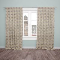 55220-Dekostoff-Baumwollstoff-Dreiecke-in-Reihen-_6.jpg Dekostoff Baumwolle Dreiecke Reihen beige petrol ocker schwarz 1.4m