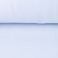 Baumwollfleece Fleece aus Baumwolle einfarbig hellblau 1.45m