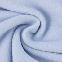 Baumwollfleece Fleece aus Baumwolle einfarbig hellblau 1.45m