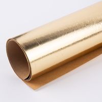 Creativ Company Lederpapier Bogen Stärke 0.55mm goldfarbig 49x100cm