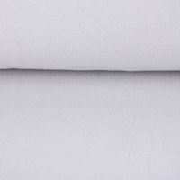 Baumwollfleece Fleece aus Baumwolle einfarbig hellgrau 1.45m