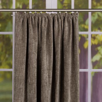 Thermo Chenille Fertigvorhang Kälteschutz Schallschutz Verdunkelung grau 145x245cm