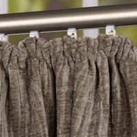 Thermo Chenille Fertigvorhang Kälteschutz Schallschutz Verdunkelung grau 145x245cm