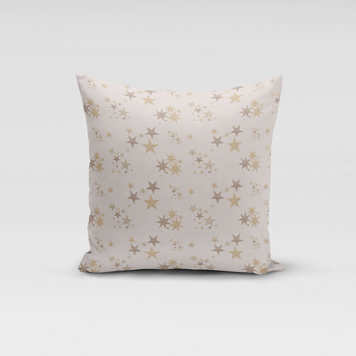 Dekostoff Lurex Wendestoff Weihnachten Sterne beige gold 1.6m