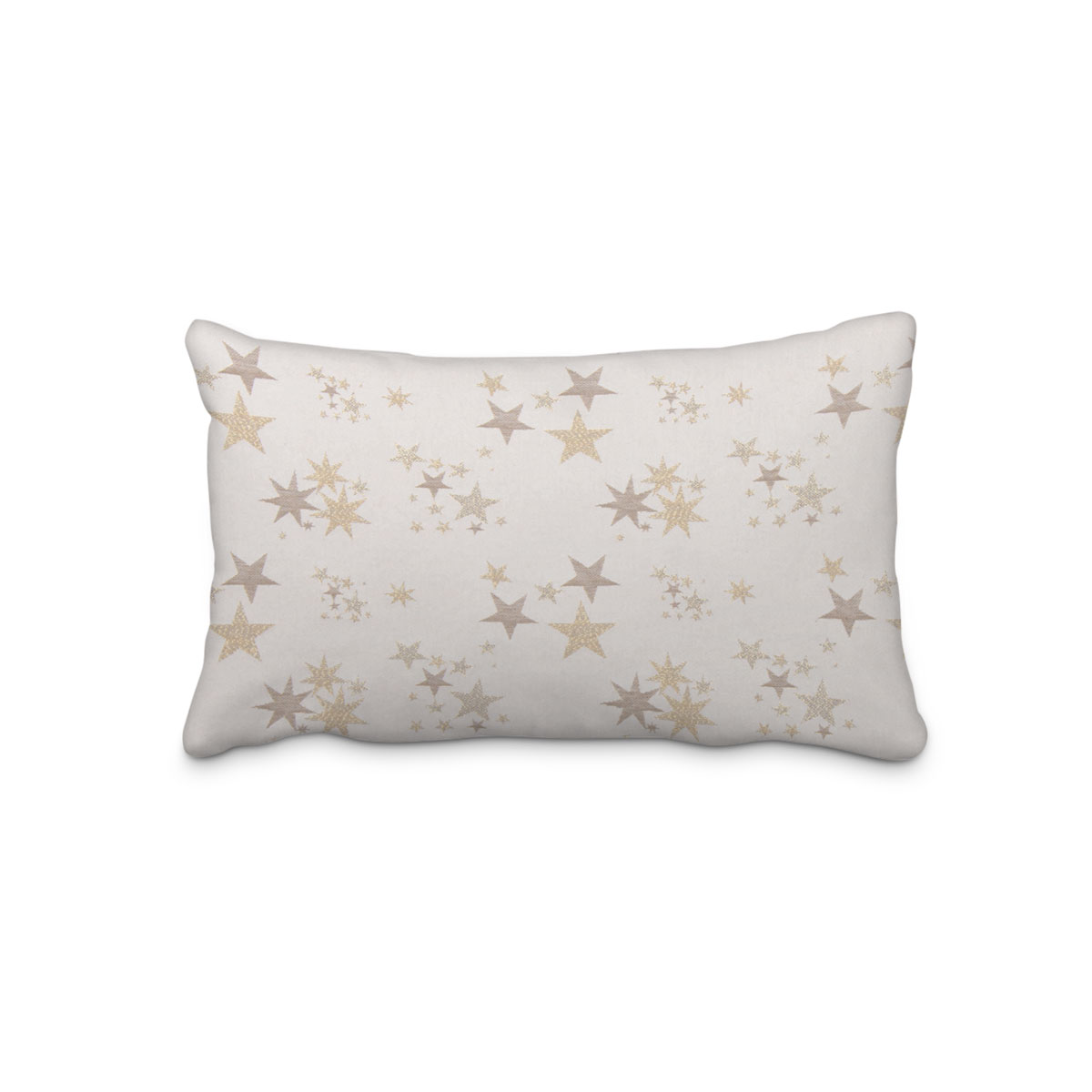 Dekostoff Lurex Wendestoff Weihnachten Sterne beige gold 1.6m