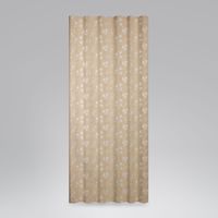 Dekostoff Lurex Wendestoff Weihnachten Sterne beige gold 1.6m