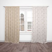 Dekostoff Lurex Wendestoff Weihnachten Sterne beige gold 1.6m