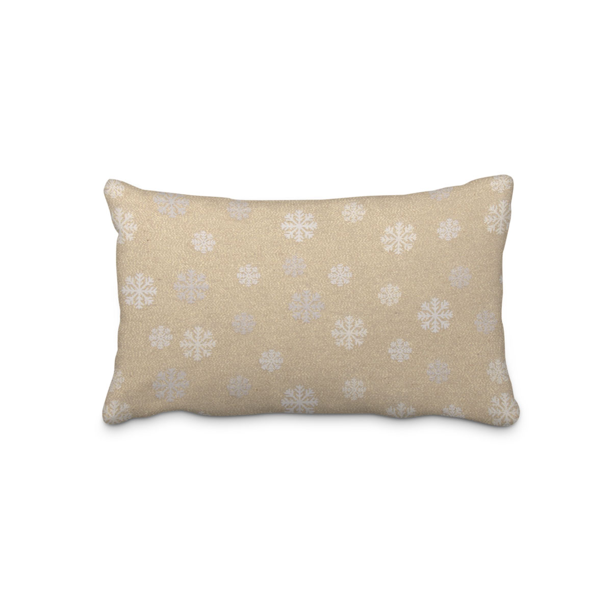 Dekostoff Lurex Wendestoff Weihnachten Schneeflocken beige gold 1.6m