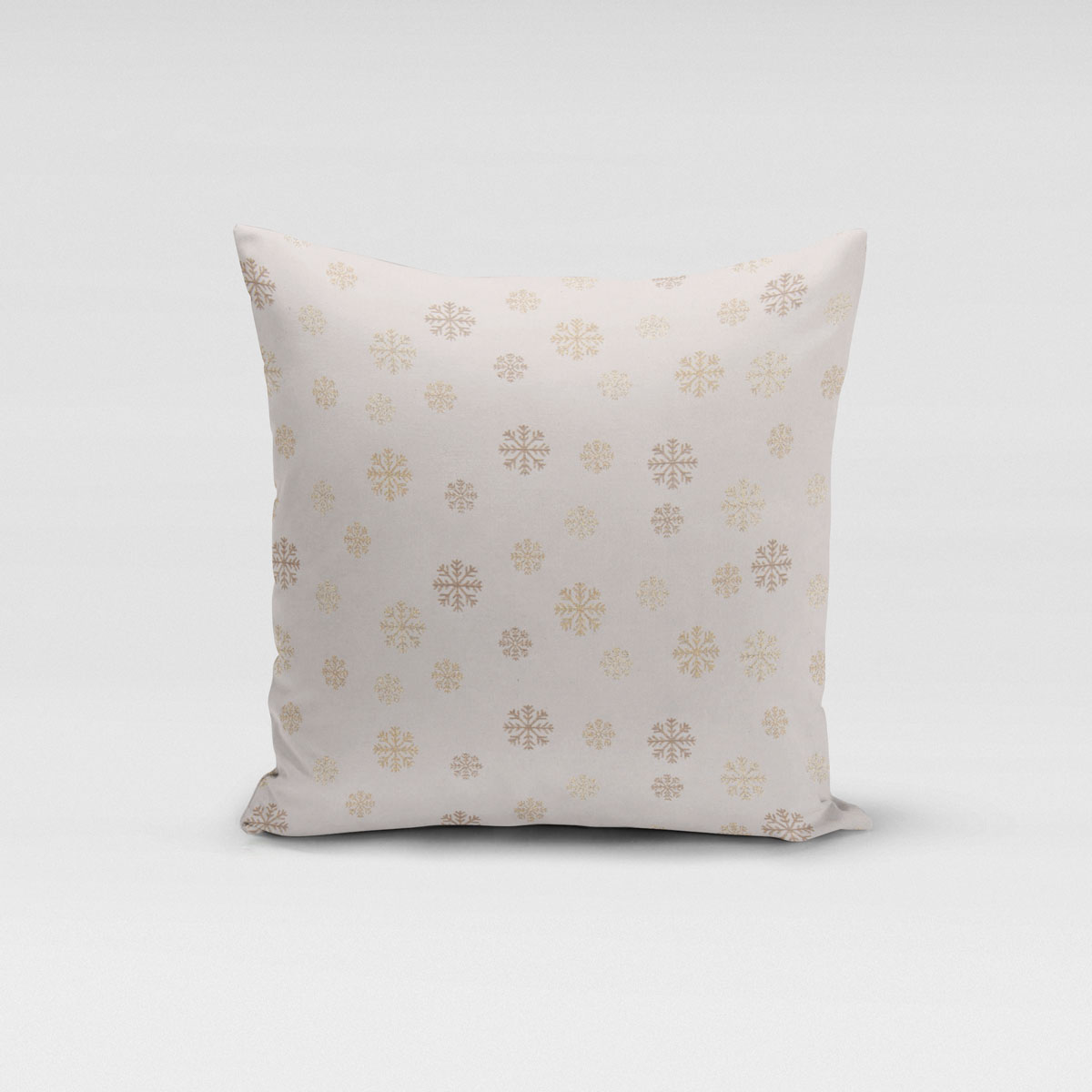 Dekostoff Lurex Wendestoff Weihnachten Schneeflocken beige gold 1.6m