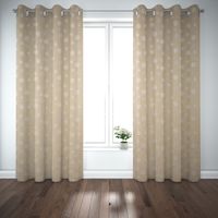 Dekostoff Lurex Wendestoff Weihnachten Schneeflocken beige gold 1.6m