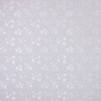 Dekostoff Lurex Wendestoff Weihnachten Sterne grau silber 1.6m