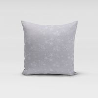 Dekostoff Lurex Wendestoff Weihnachten Sterne grau silber 1.6m