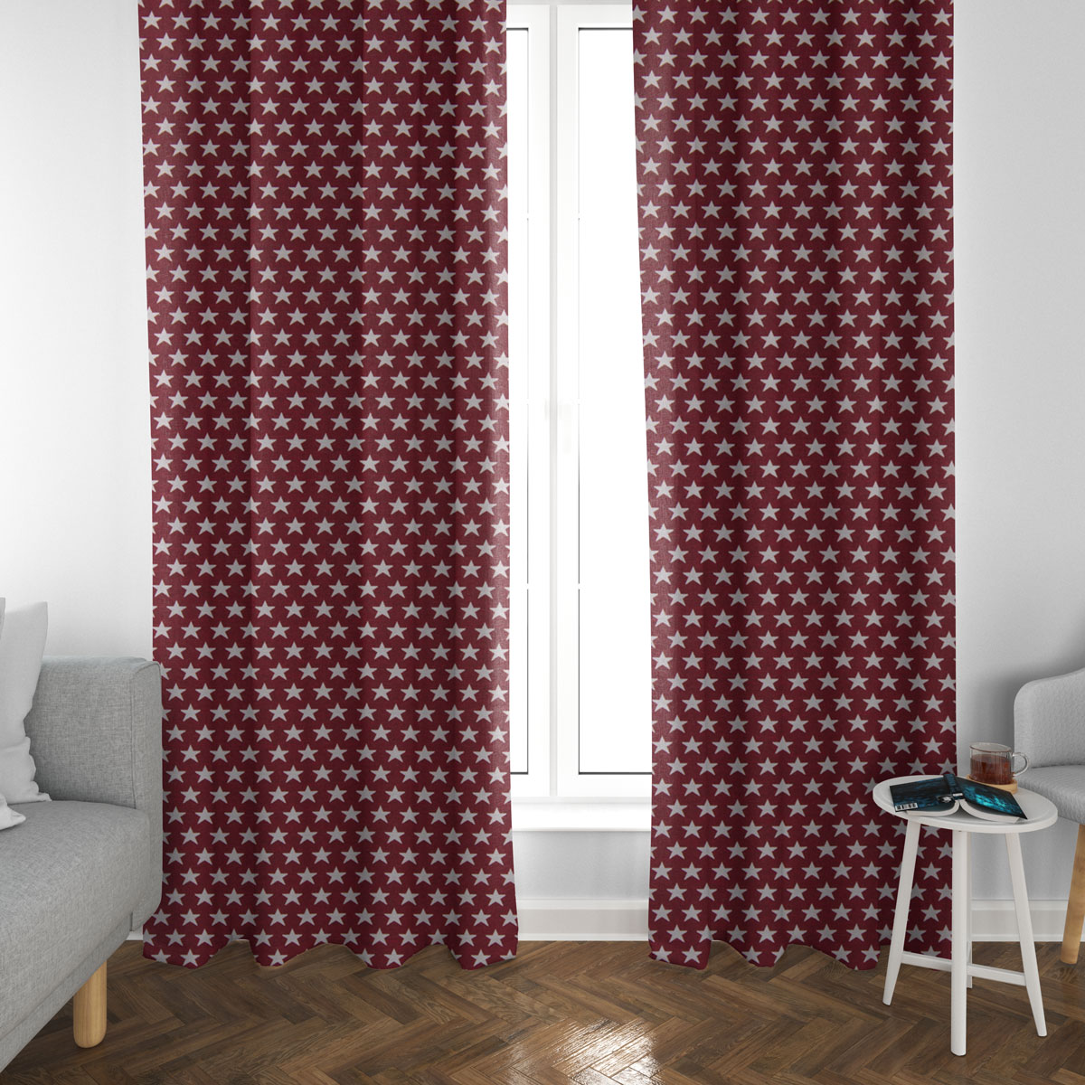55715-Dekostoff-Jacquard-Wendestoff-Weihnachten-beidseitig-Sterne-weiss-rot-1-4m-Breite-KW45-48705Capture0011Vorhang3.jpg Dekostoff Jacquard Wendestoff Weihnachten Sterne weiß rot 1.4m