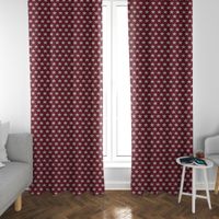 Dekostoff Jacquard Wendestoff Weihnachten Sterne weiß rot 1.4m