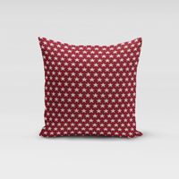 Dekostoff Jacquard Wendestoff Weihnachten Sterne weiß rot 1.4m