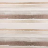 Gardinenstoff Dekostoff Streifen glanz creme beige nougat 1.4m Breite