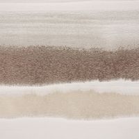 Gardinenstoff Dekostoff Streifen glanz creme beige nougat 1.4m Breite