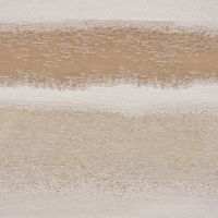 Gardinenstoff Dekostoff Streifen glanz creme beige nougat 1.4m Breite