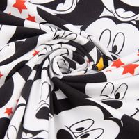 55852-Baumwolljersey-Jersey-Disney-Micky-Maus-Stern.jpg Baumwolljersey Jersey Disney Micky Maus Sterne weiß schwarz rot 1.50m