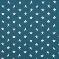 55872-Baumwollstoff-Sterne-petrol-weiss-1-40m-Bre_3.jpg Baumwollstoff Sterne ca. 1x1cm petrol weiß 1.40m Breite
