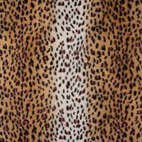Velours Fellimitat Kunstfell Leopard braun creme schwarz 1.5m Breite