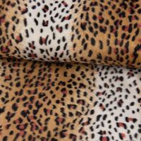 55926-Fellimitat-Webpelz-Kunstfell-Leopard-braun-_1.jpg Velours Fellimitat Kunstfell Leopard braun creme schwarz 1.5m Breite