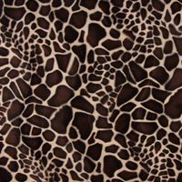 Velours Fellimitat Kunstfell Giraffe beige braun 1.5m Breite