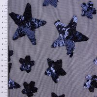 55943-Faschingsstoff-Mesh-Pailletten-Sterne-dunke_1.jpg Faschingsstoff Mesh Pailletten Sterne dunkelblau schimmernd 1.30m