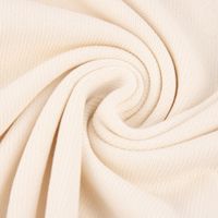 Strickstoff Baumwollstrick Bekleidungsstoff creme 1.60m Breite