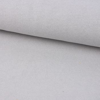 Strickstoff Baumwollstrick Bekleidungsstoff hellgrau 1.60m Breite