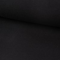 Strickstoff Baumwollstrick Bekleidungsstoff schwarz 1.60m Breite