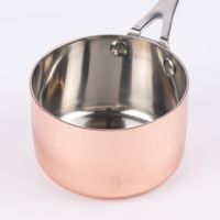 Kleiner Topf mit Griff kupferfarbig 19x9x5cm