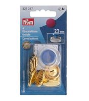 Prym 4 beziehbare Knöpfe goldfarbig 36'' 23 mm