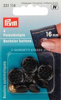 Prym Patentknöpfe 13 Sterne 16mm 4 Stück brüniert