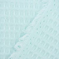 Bekleidungsstoff Waffelpique Baumwolle uni mint 1.45m Breite