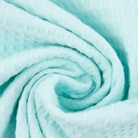 Bekleidungsstoff Waffelpique Baumwolle uni mint 1.45m Breite