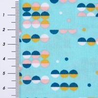 56510-Baumwollstoff-retro-geometrisch-Punkte-tuer_1.jpg Baumwollstoff retro geom. Punkte türkis rosa petrol ocker weiß 1.42m