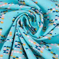 56510-Baumwollstoff-retro-geometrisch-Punkte-tuer_4.jpg Baumwollstoff retro geom. Punkte türkis rosa petrol ocker weiß 1.42m