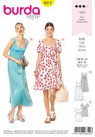 Burda Schnittmuster 6312 Kleid