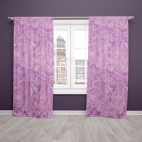Dekostoff Halbpanama Digitaldruck Retro Batik lila pink 1.40m Breite
