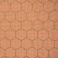 Dekostoff Baumwollstoff Waben Sechseck apricot gold metallic 1.40m