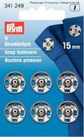 568.jpg Prym 6 Annäh Druckknöpfe MS silberfarbig 15mm