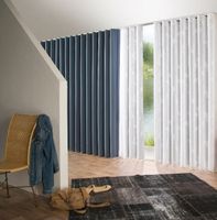 Gerster Newave Gardinenband Wellenband Taschenband volltransparent mit 2 Taschenreihen für 8cm Kette 80mm