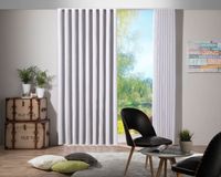 Gerster Newave Gardinenband Wellenband Taschenband volltransparent mit 2 Taschenreihen für 8cm Kette 80mm