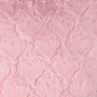 Magma Deko Kissen Fluffy Herzform mit Herzen rosa 40x35cm