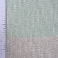Dekostoff Dobby Streifen 9.5cm grau mint petrol grün 1.40m