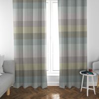 Dekostoff Dobby Streifen 9.5cm grau mint petrol grün 1.40m