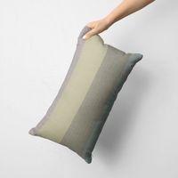 Dekostoff Dobby Streifen 9.5cm grau mint petrol grün 1.40m